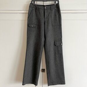 Vintage Wool Blend Eddie Bauer Charcoal Cargo Pants